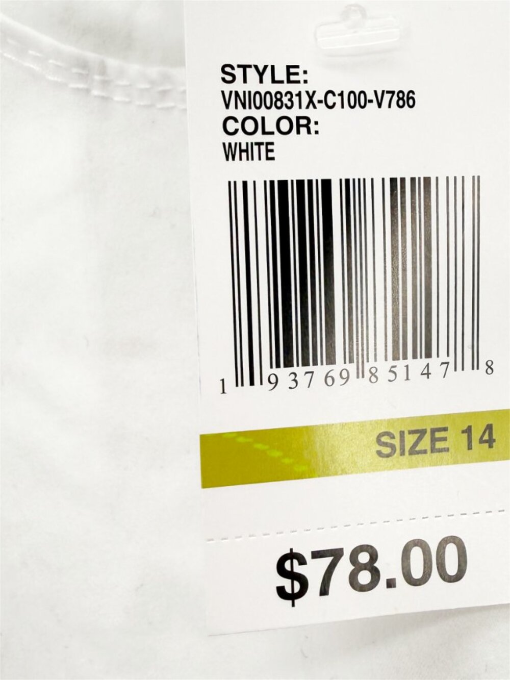 CURVE APPEAL High-Rise Straight-Leg WHITE JEANS NWT 14/32 - Picture 5 of 13